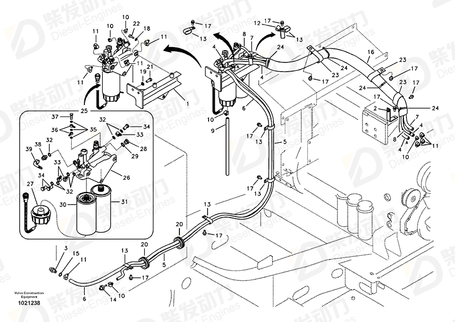 VOLVO Bracket 14531317 Drawing