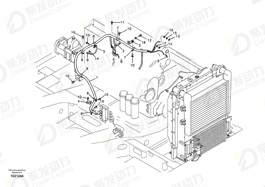 VOLVO Wire harness 14526865 Drawing VOLVO Wire harness 14526865 Drawing