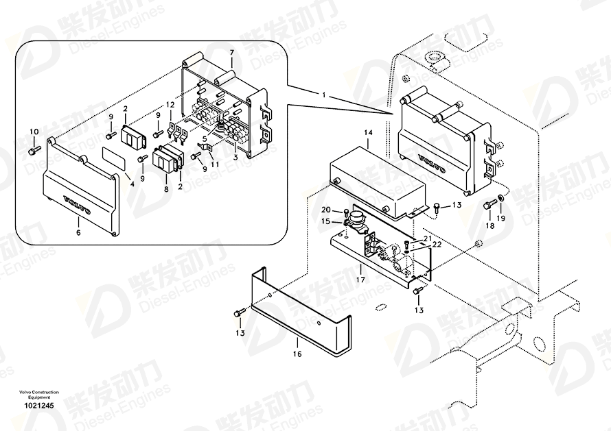 VOLVO Cover 14577926 Drawing