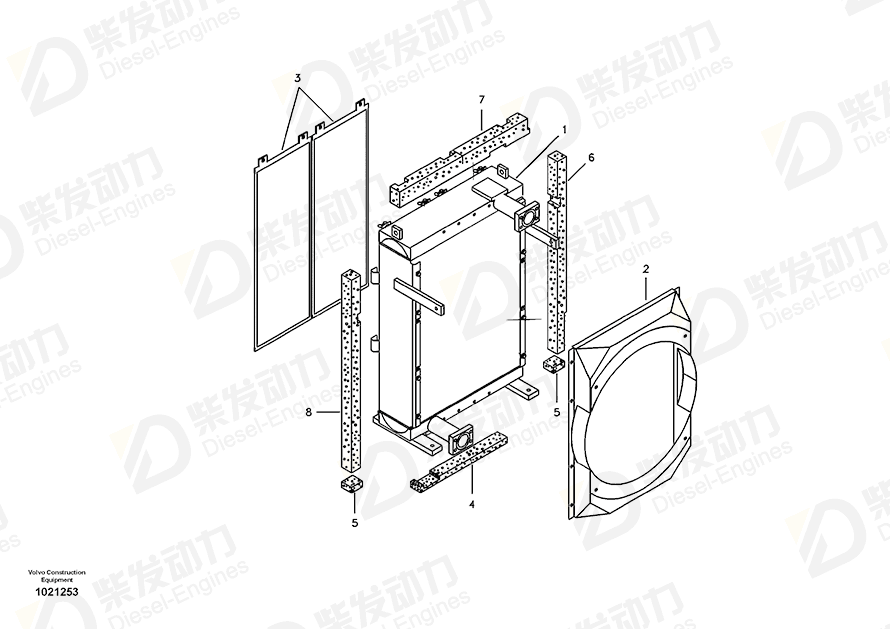 VOLVO Fan Shroud 14538909 Drawing VOLVO Fan Shroud 14538909 Drawing