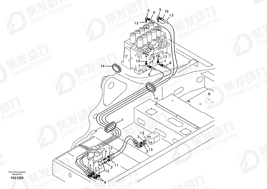 VOLVO HOSE SA9451-03273 Drawing VOLVO HOSE SA9451-03273 Drawing