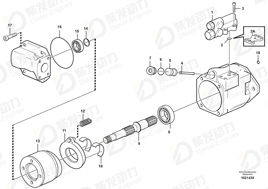 VOLVO Control valve 11708086 Drawing