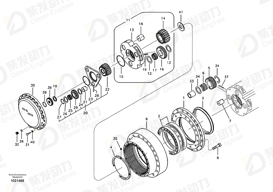 VOLVO Planet gear 14551152 Drawing