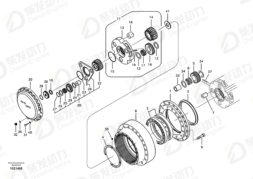 VOLVO Gear 14516450 Drawing