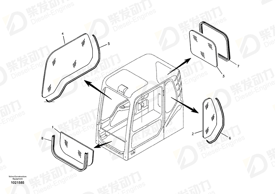 VOLVO Cover 14542926 Drawing