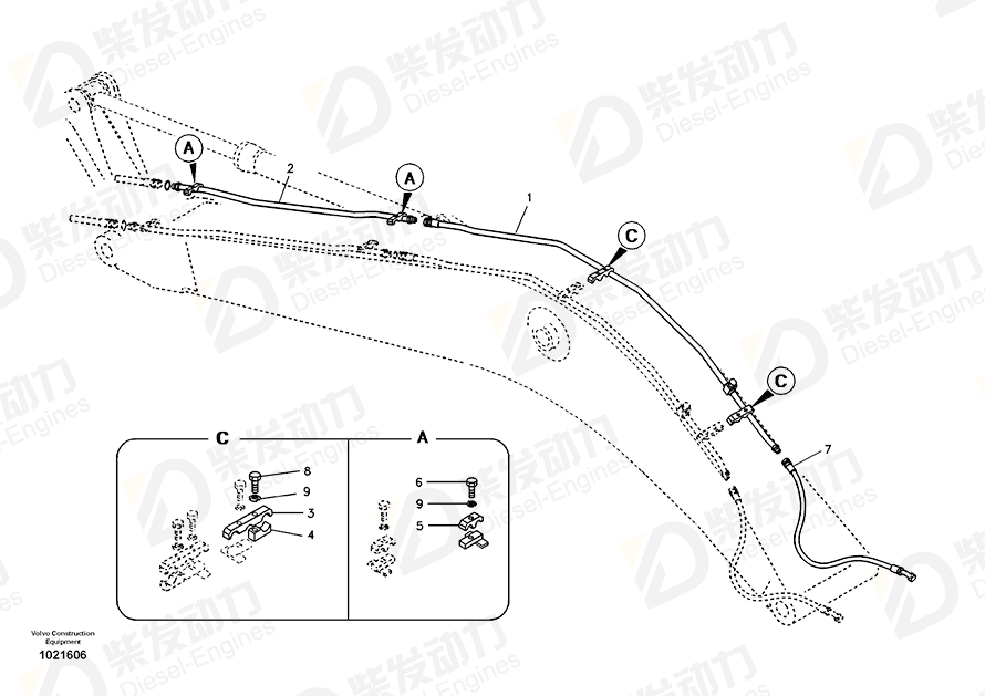 VOLVO Pipe 14542286 Drawing