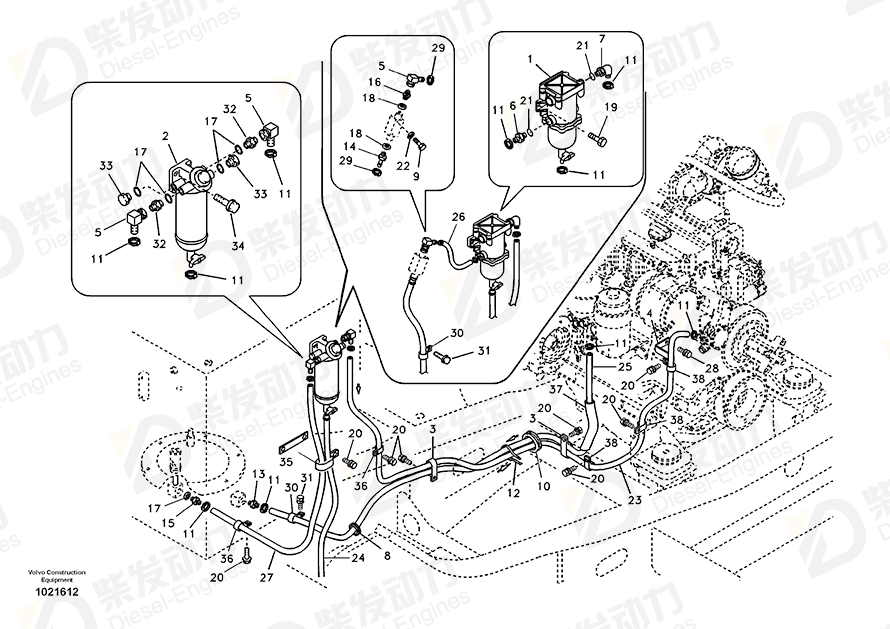VOLVO Gasket 14519697 Drawing