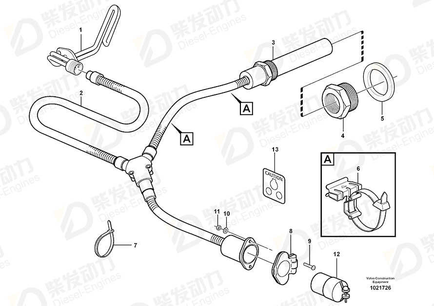 VOLVO Clamp 11115536 Drawing