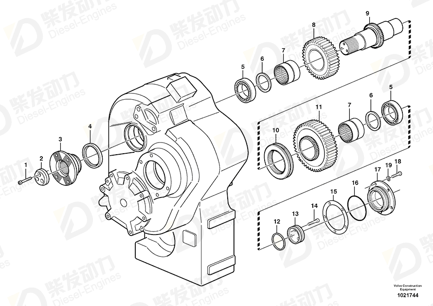 VOLVO Gear 11145825 Drawing