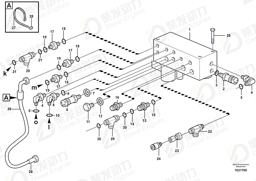 VOLVO Test nipple 935026 Drawing