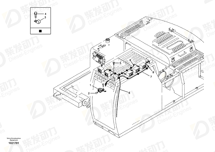 VOLVO Wire harness 14522478 Drawing VOLVO Wire harness 14522478 Drawing