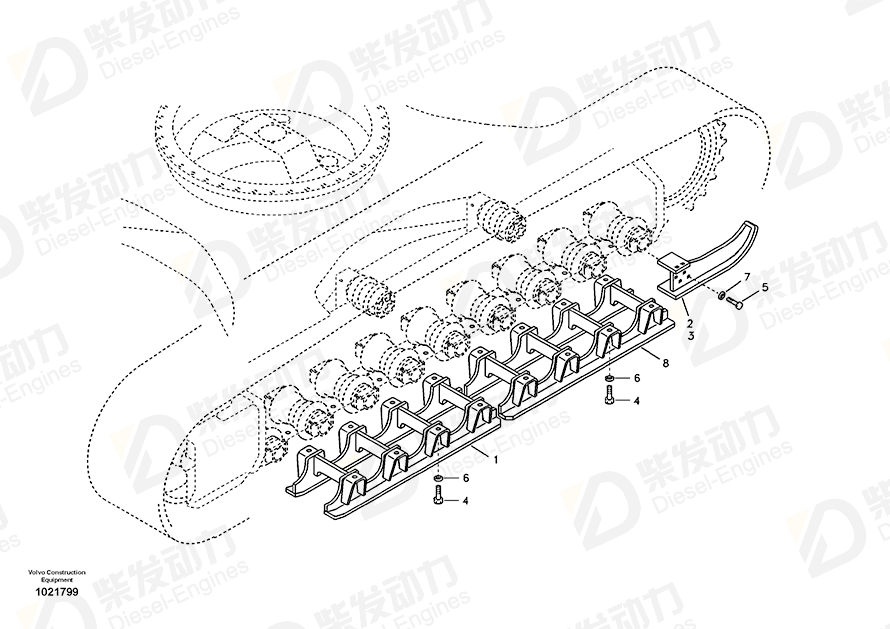 VOLVO Support 14524538 Drawing