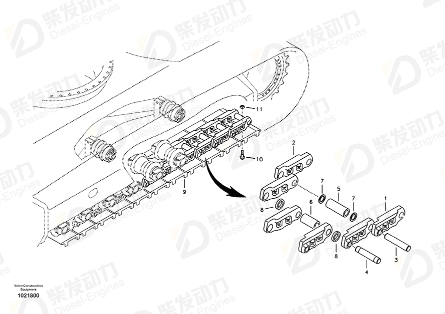 VOLVO Cylinder 14523862 Drawing