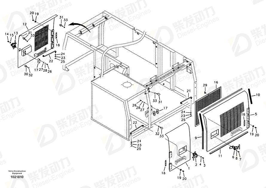 VOLVO Door 14548237 Drawing