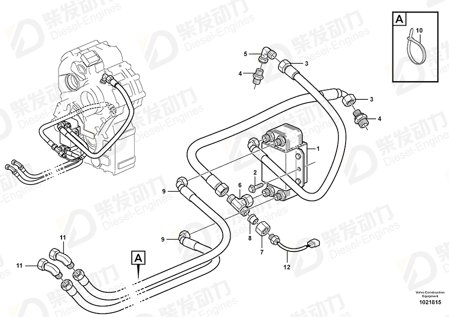 VOLVO Nipple 11114257 Drawing