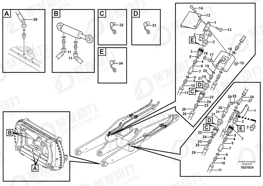 VOLVO Sealing ring 14211857 Drawing