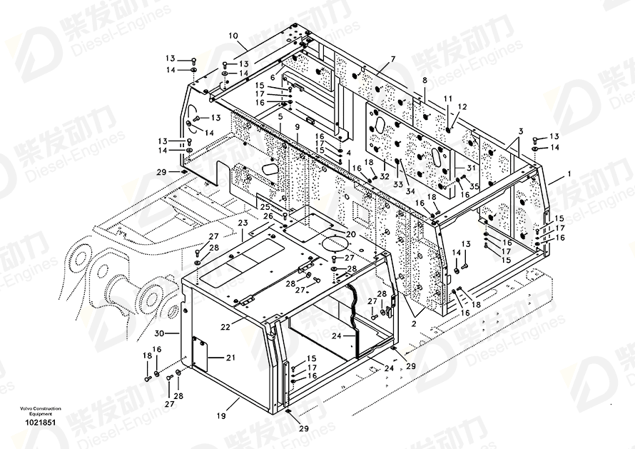 VOLVO Frame 14526432 Drawing