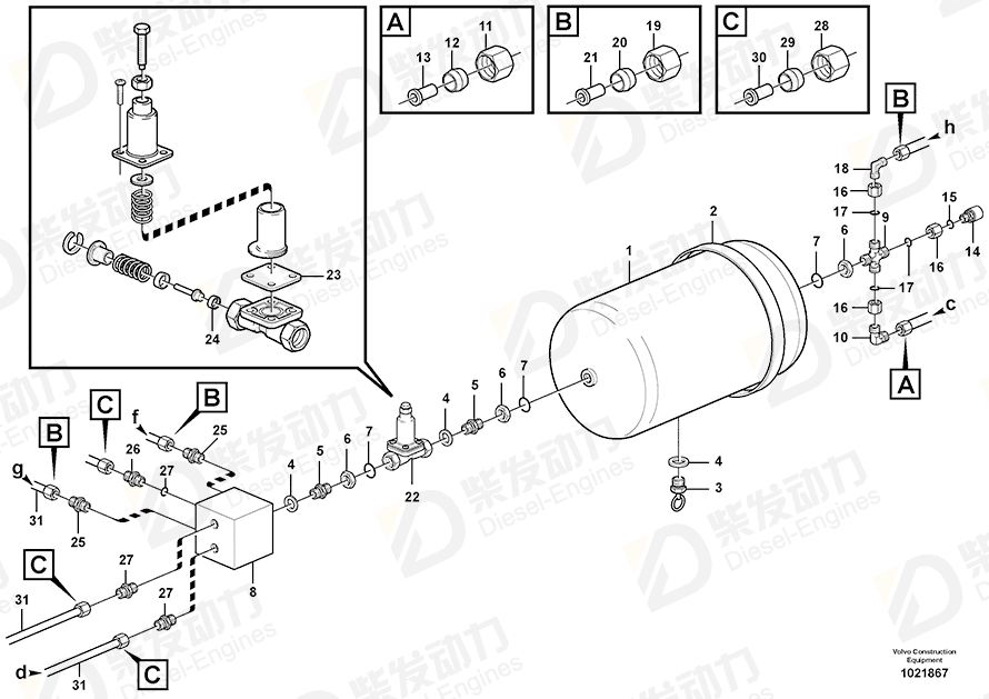 VOLVO Block 11112536 Drawing