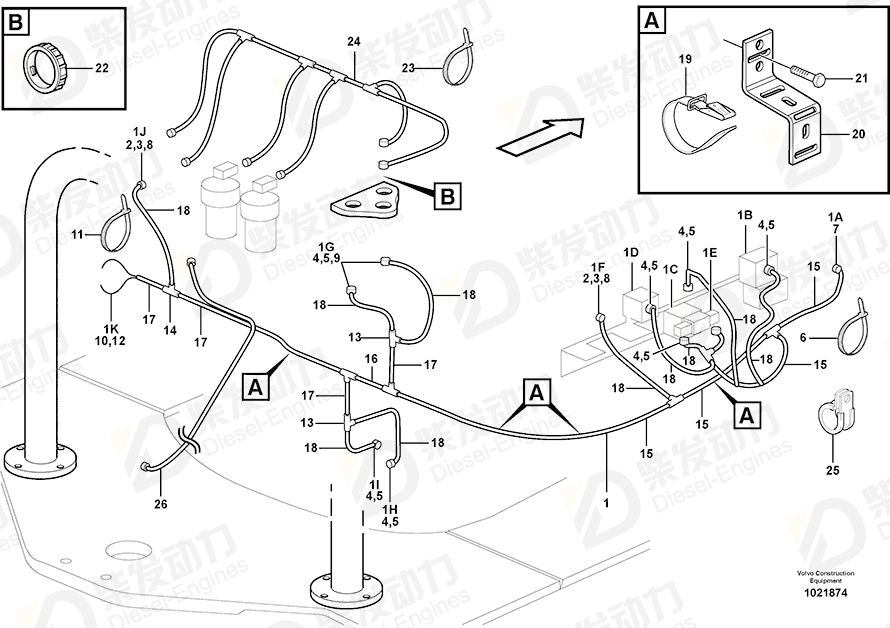 VOLVO Wire 11059949 Drawing