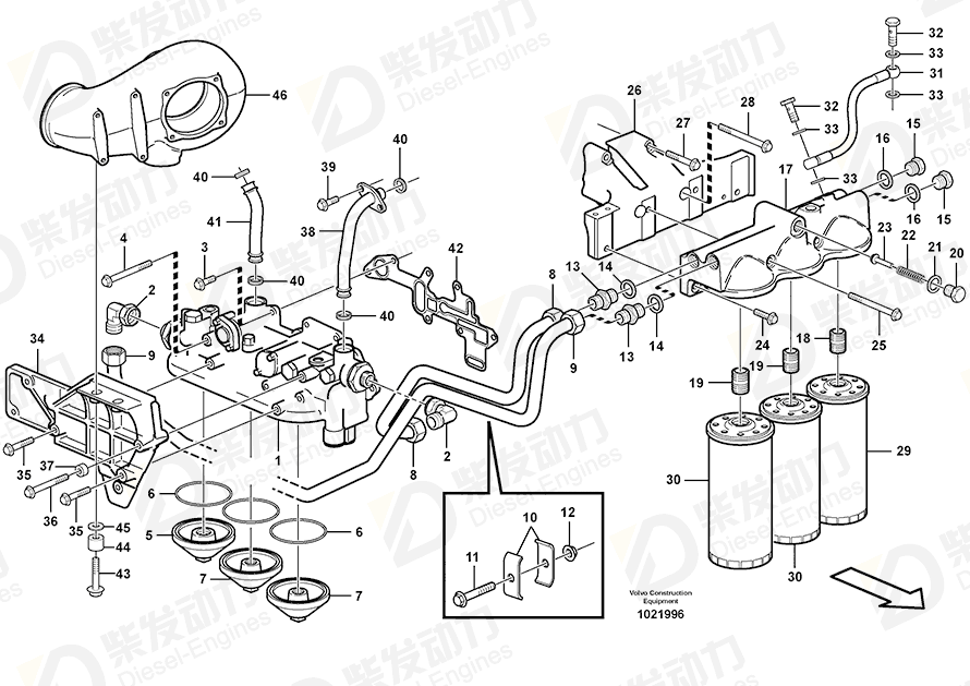 VOLVO Bracket 11129292 Drawing