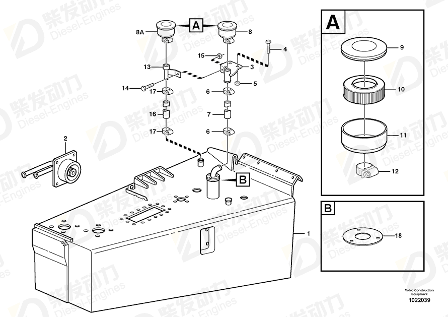 VOLVO Gasket 11196963 Drawing