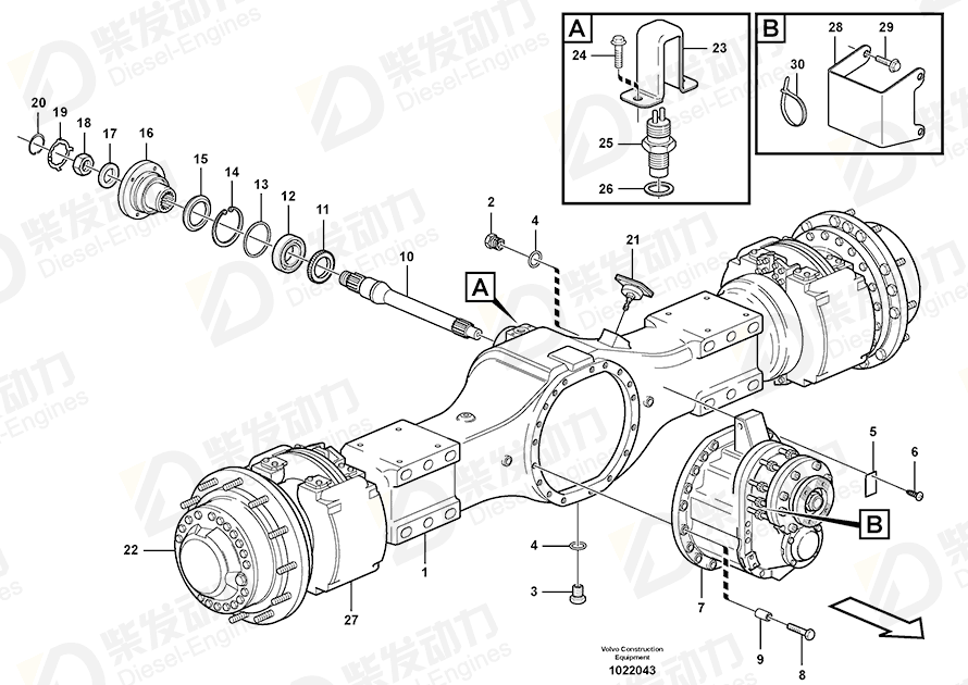 VOLVO Protecting casing 11103416 Drawing VOLVO Protecting casing 11103416 Drawing