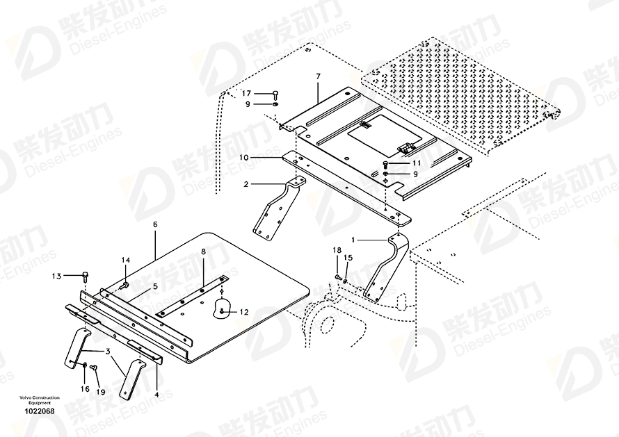 VOLVO Bracket 14548466 Drawing