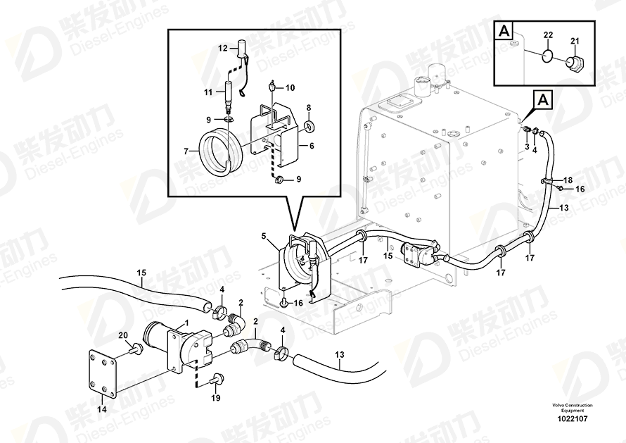 VOLVO Bracket 14549844 Drawing