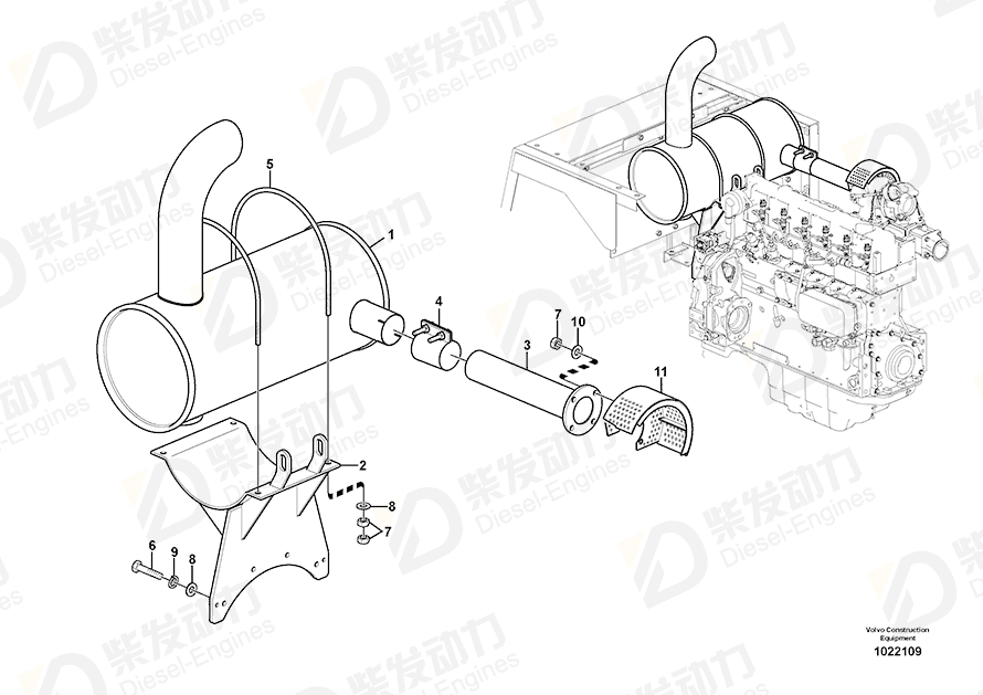 VOLVO Cover 14555588 Drawing