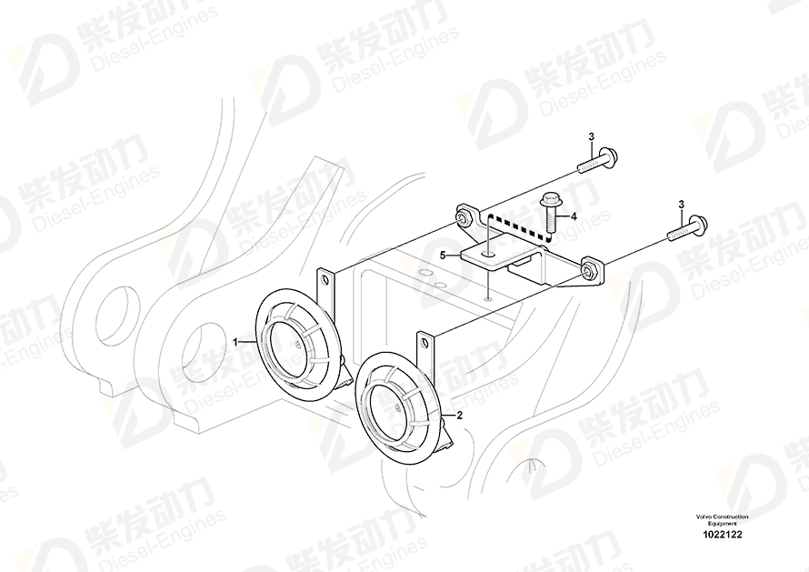 VOLVO Bracket 14547029 Drawing