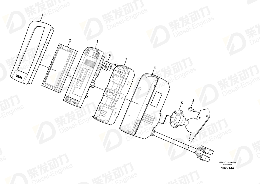 VOLVO Display 14585855 Drawing