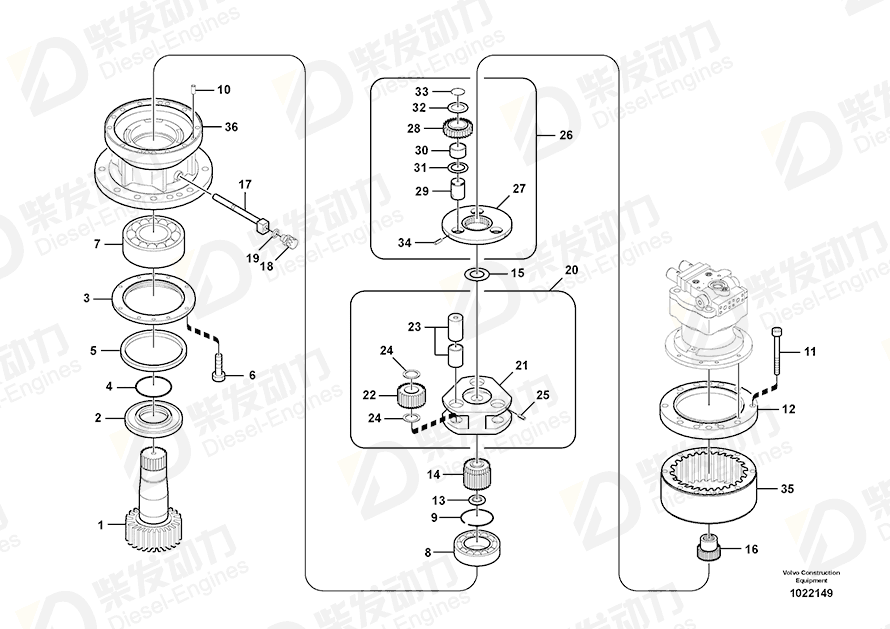 VOLVO CASE SA7118-30340 Drawing