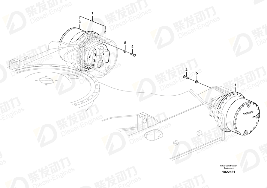 VOLVO Drive unit 14579700 Drawing