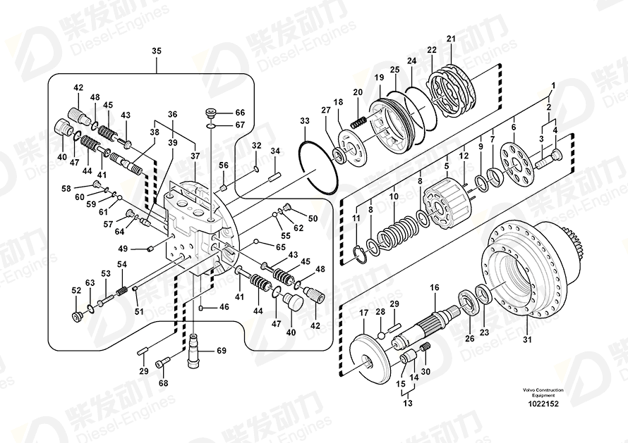 VOLVO Spacer SA8230-31160 Drawing