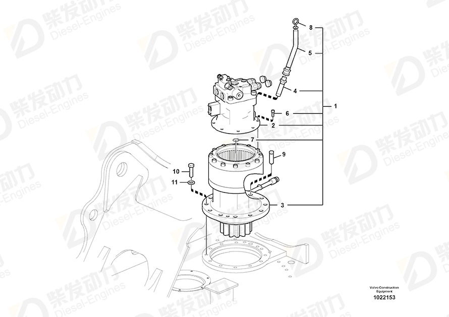 VOLVO Drive unit 14555790 Drawing VOLVO Drive unit 14555790 Drawing