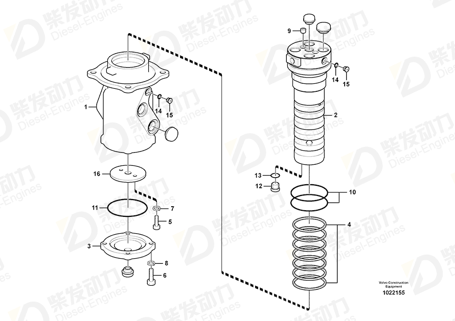 VOLVO SEAL JOINT 14507705 Drawing