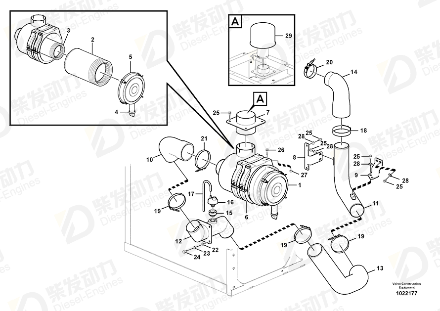 VOLVO Bracket 14385208 Drawing