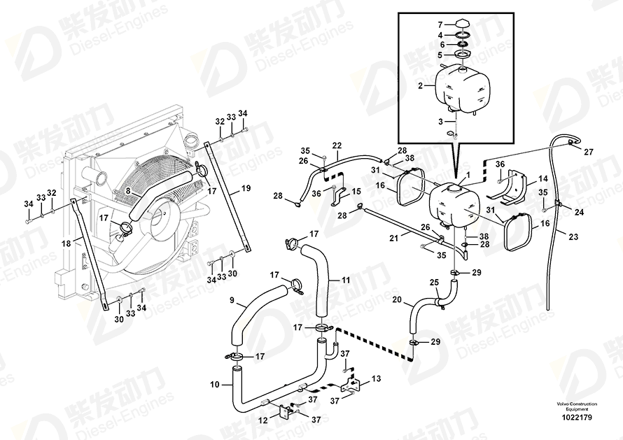 VOLVO Bracket 14385218 Drawing