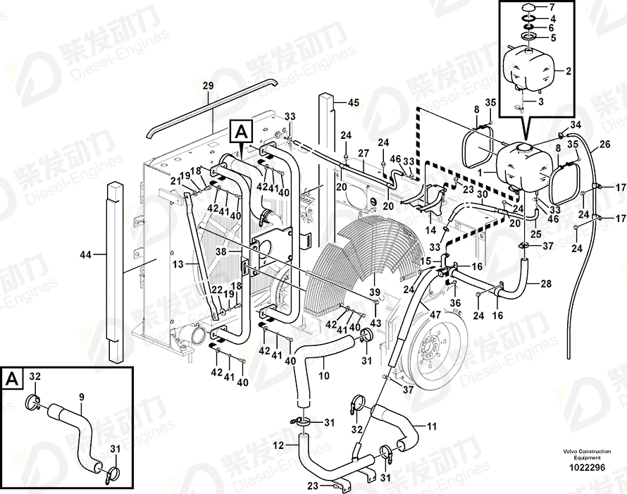 VOLVO Pipe 14532641 Drawing