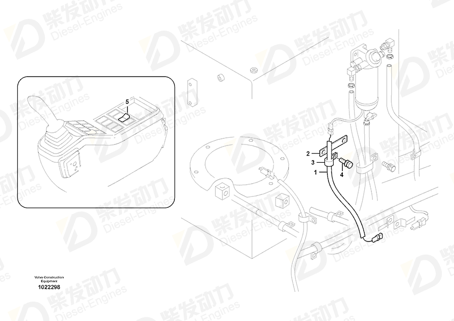 VOLVO Cable harness 14530306 Drawing