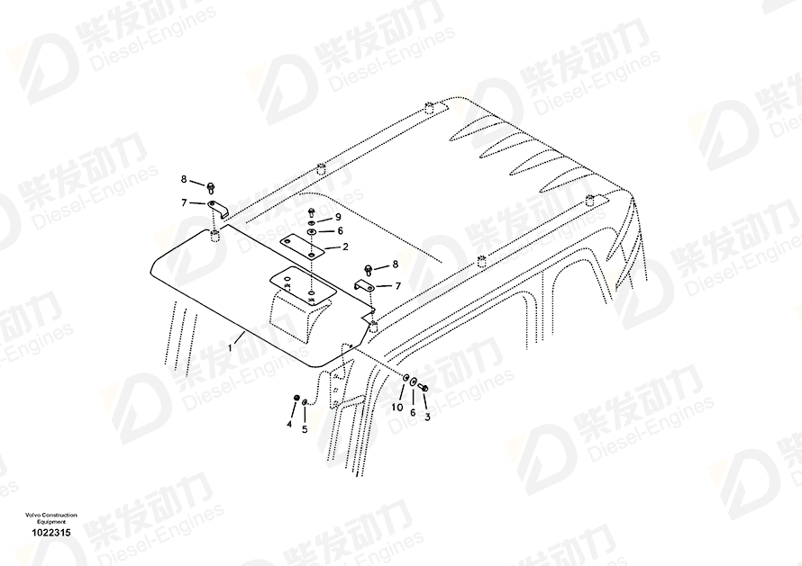 VOLVO Bracket 14517123 Drawing