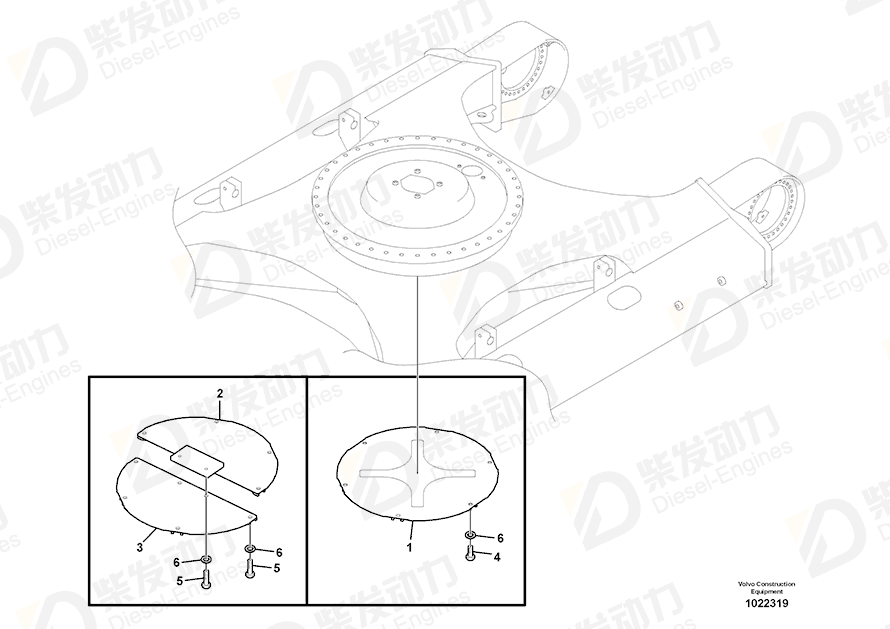 VOLVO Cover 14514023 Drawing