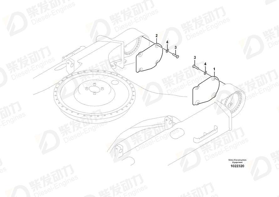 VOLVO Cover 14539930 Drawing