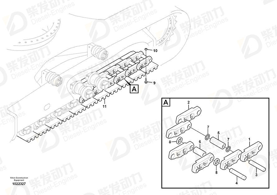 VOLVO PIN 14530371 Drawing