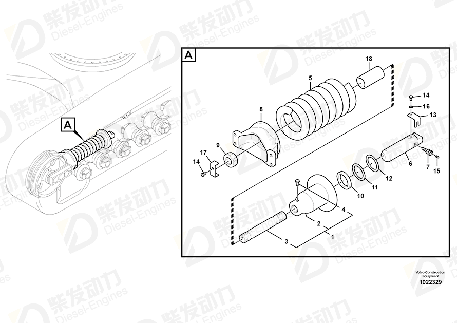 VOLVO SEALING KIT SA8048-00010 Drawing