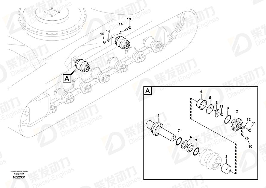 VOLVO Cover 14545575 Drawing