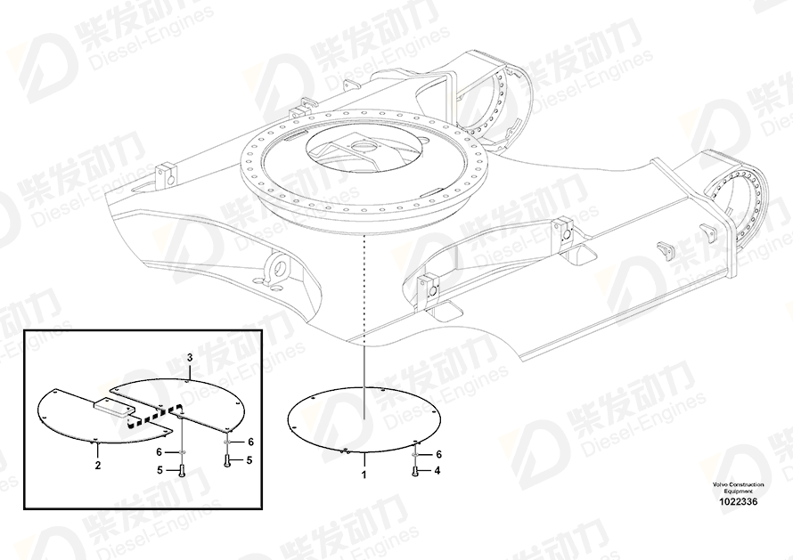 VOLVO Cover 14540745 Drawing