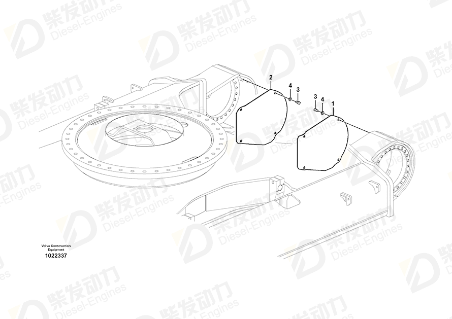 VOLVO Cover 14532268 Drawing