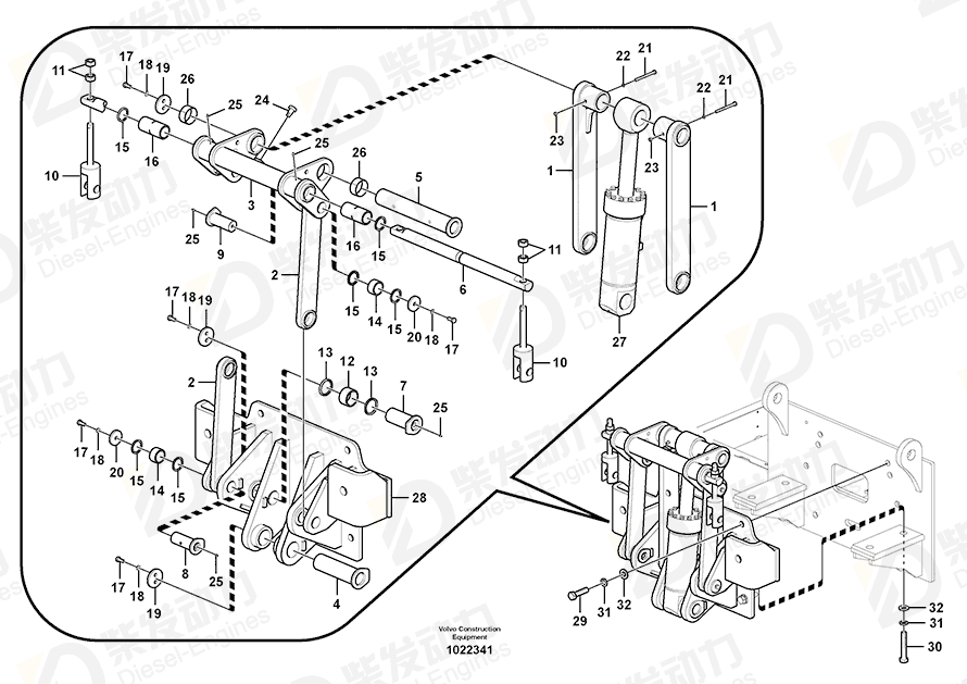 VOLVO Pin 14537368 Drawing