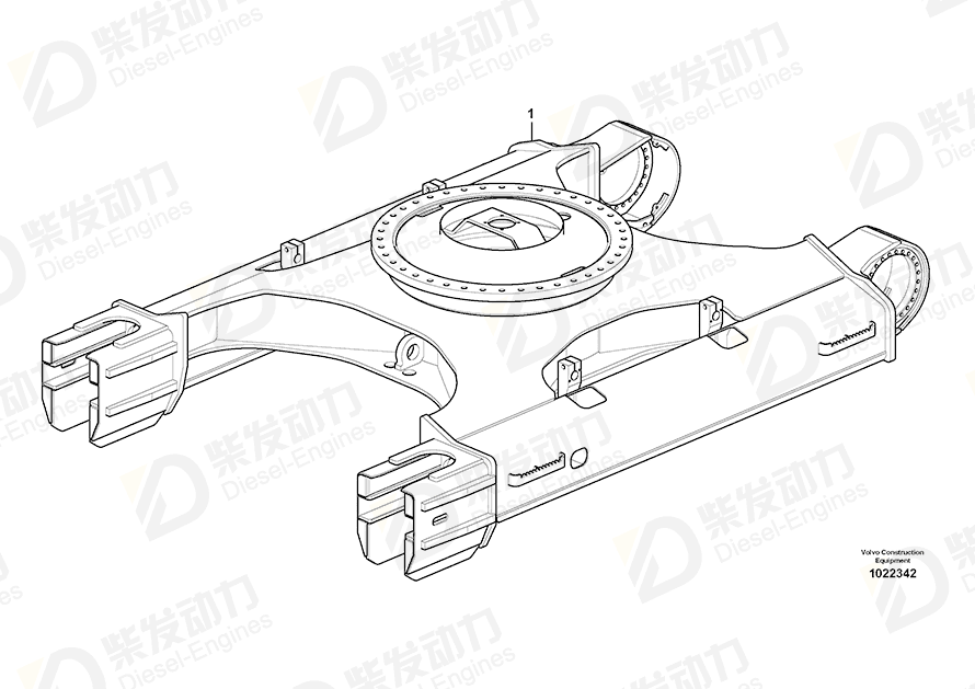 VOLVO Und Crg Frame 14541946 Drawing